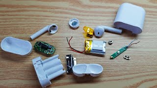 Airpods Teardown Whats inside apple clone wireless headphones [upl. by Enialedam]