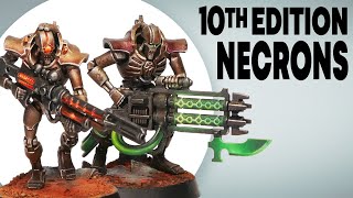 Paint AMAZING 10th Edition Necrons with these SIMPLE tips [upl. by Noremak]