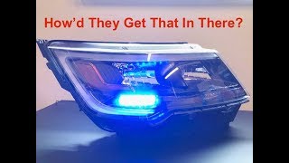 How To Install A Whelen Ion Led Light In A Ford Police Interceptor Utility Headlight [upl. by Anallij]