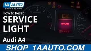 How to Reset Service Light 0409 Audi A4 [upl. by Matthews]