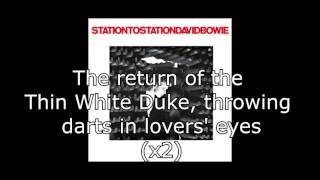 Station to Station  David Bowie  Lyrics [upl. by Hillary686]