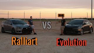 Mitsubishi Evolution Vs Ralliart [upl. by Elvis]