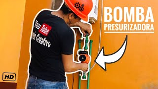 Como Instalar BOMBA PRESURIZADORA  Para Calentador de Agua [upl. by Adnileb]