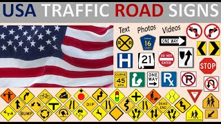 USA TRAFFIC ROAD SIGNS [upl. by Nhguahs]