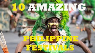 10 AMAZING PHILIPPINE FESTIVALS [upl. by Arraik]