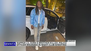 Lil Durk’s brother rapper OTF DThang shot to death outside Harvey nightclub [upl. by Einaffets]