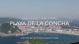 Playa de la Concha San Sebastian  allthegoodiescom [upl. by Molahs282]