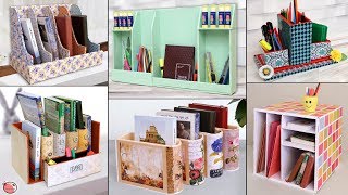 13 Home Book Stand DIY Ideas  Handmade Cardboard Organization [upl. by Llednov793]