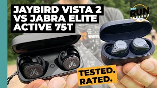 Jaybird Vista 2 vs Jabra Elite Active 75T The best true wireless headphones for runners [upl. by Victorie]