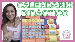 ¿ Cómo hacer un CALENDARIO en CASA para BEBES y Niños tutorial con MISS STEPHY [upl. by Kaliope266]