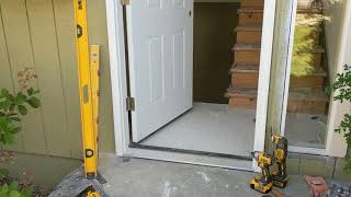 Jeld Wen Front Door Installation  Really crappy products and craftsmanship PART 1 [upl. by Eltsryk]