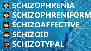 Schizophrenia vs Schizophreniform vs Schizoaffective vs Schizoid vs Schizotypal [upl. by Kelila592]