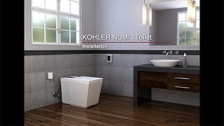 Installation  NUMI Intelligent Toilet  KOHLER [upl. by Ahsiuqram]