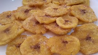 PLATANO Macho Frito  CHIPS de PLATANO [upl. by Eerehc]