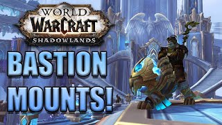 HOW TO GET ALL BASTION MOUNTS  Silverwind Larion Sundancer  MORE  World Of Warcraft Shadowlands [upl. by Sokram841]