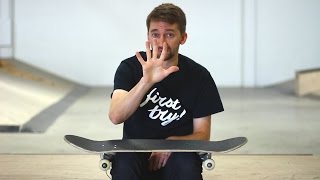 THE 5 EASIEST SKATEBOARD TRICKS FOR BEGINNERS [upl. by Nerral761]