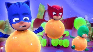 PJ Masks Eggs  Splat Ball Surprise  PJ Masks Official [upl. by Aiekahs995]