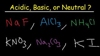 Acidic Basic and Neutral Salts  Compounds [upl. by Civ870]