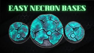 Painting Easy 40k Bases Necrons [upl. by Donal]