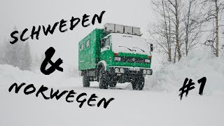 Mit dem Camper im Winter an den Polarkreis – Start unserer Reise Schweden und Norwegen  1 [upl. by Stanleigh826]