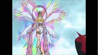 Gatomon Digievoluciona a Angewomon  Muerte de Myotismon HQ [upl. by Mccall]