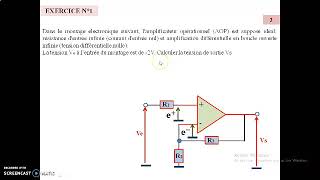 Exercices amplificateurs opérationnels [upl. by Rettig]