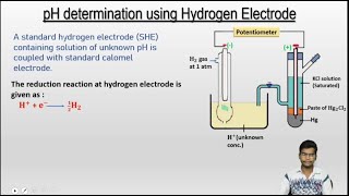 pH determination of solution using hydrogen electrode By coupling with calomel electrode [upl. by Oniskey]