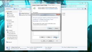 How to Recover a Deleted File or Restore a File that was Overwritten [upl. by Egide333]