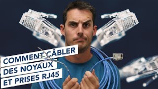 Comment câbler des noyaux et prises RJ45 [upl. by Ajssatan]