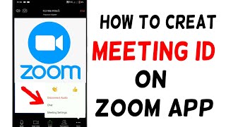 How to Creat meeting ID on Zoom App Create meeting ID amp Host a new meeting on Zoom app [upl. by Bessie]