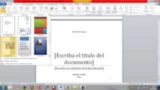 Como hacer presentacion en word [upl. by Poock99]