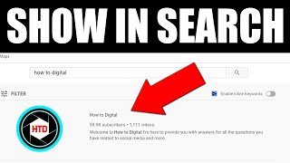 Fix YouTube Channel NOT showing Up in Search 3 TIPS [upl. by Llieno]