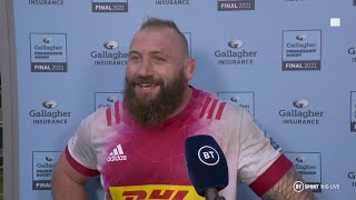 quotLoud noises I LOVE LAMPquot 😂 Joe Marler Went FULL Joe Marler After Harlequins Won The Premiership [upl. by Oilisab894]