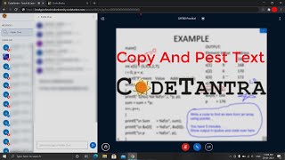 CodeTantra Trick easy to copy and paste in online Class  LPU [upl. by Harvison]