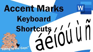 How to easily type accent marks over letters in MS Word  using the Keyboard [upl. by Danialah]