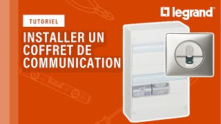 Comment installer un coffret de communication Full Media Legrand tout RJ45 [upl. by Aicul]