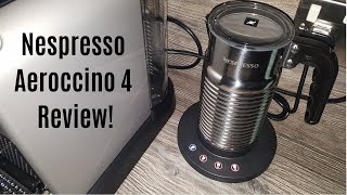 Nespresso Aeroccino 4 Milk Frother Review  Worth upgrading from the Aeroccino 3 [upl. by Darmit]