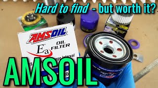 AMSOIL Oil Filter Cut Open  vs Mobil1Royal Purple [upl. by Arretahs]