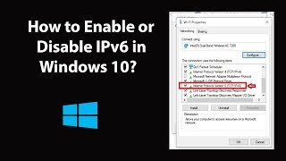 How to Enable or Disable IPv6 in Windows 10 [upl. by Mloc353]