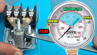 Cómo REGULAR PRESOSTATO de bomba de agua calibrar presión FÁCIL [upl. by Hairam]