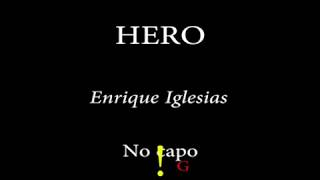 HERO ENRIQUE IGLESIAS Easy Chords and Lyrics [upl. by Cher]