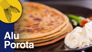 Aloo Paratha Recipe  Dhaba Style Punjabi Aloo Paratha  Potato Stuffed Indian Flatbread [upl. by Nrobyalc875]