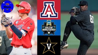 5 Arizona v 4 Vanderbilt AMAZING GAME  College World Series  2021 College Baseball Highlights [upl. by Bay]