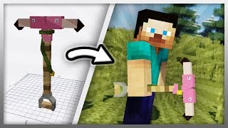 ✔️ Create CUSTOM PICKAXE for Minecraft Tutorial [upl. by Attesor]