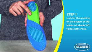 Dr Scholls  How To Use Sport Insoles [upl. by Honebein]