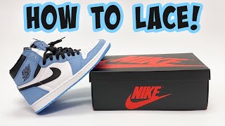 3 EASY Ways to Lace the Jordan 1 University Blue [upl. by Dalia]