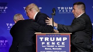 Donald Trump rushed off stage during rally in Nevada [upl. by Thema]