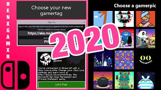 Minecraft 2020 How to Sign In amp Out to Microsoft  Fix Errors  Change Gamertag  Nintendo Switch [upl. by Atisusej]