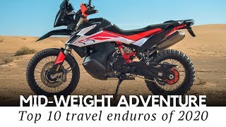 Top 10 MiddleWeight Adventure Motorcycles 500800cc Touring Lineup [upl. by Adali209]