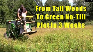 Planting NoTill Food Plots Step By Step [upl. by Eelymmij]